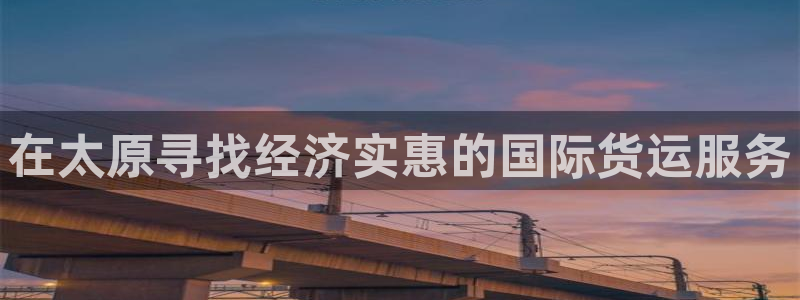尊龙官网手：在太原寻找经济实惠的国际货运服务